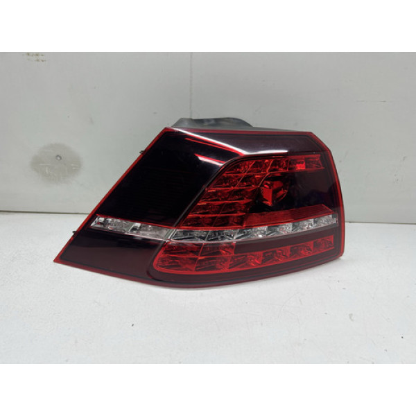 Lanterna Traseira Esquerda Led Vw Golf 2014 Esquerdo/motorista Vermelho
