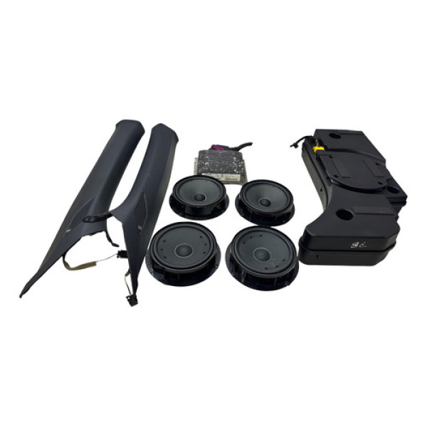 Kit Som Alto Falantes Módulo Sub Beats Vw T-cross  Preto