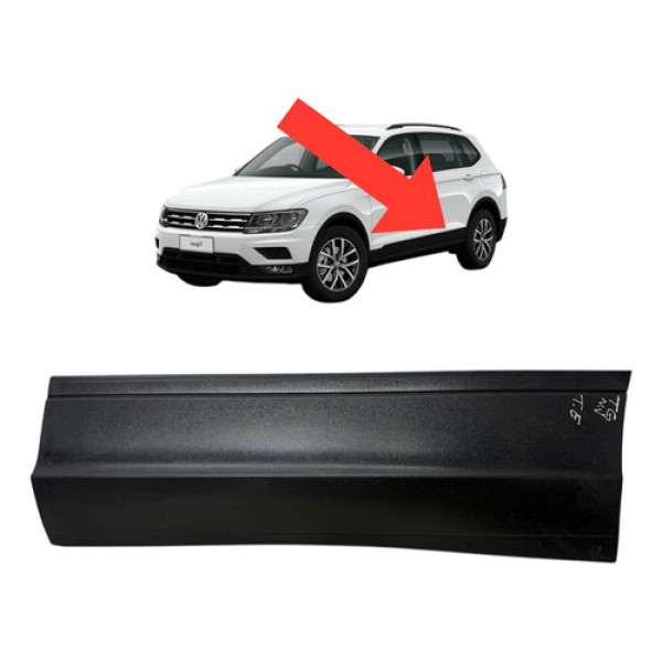 Moldura Acabamento Porta Traseira Esquerda Tiguan 2018  Preto