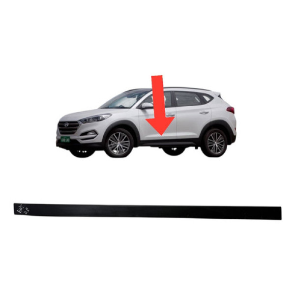 Moldura Porta Dianteira Esquerda Hyundai New Tucson Preto