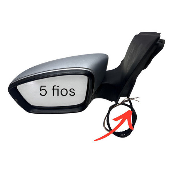 Retrovisor Esquerdo Vw Up 5 Fios Detalhe 