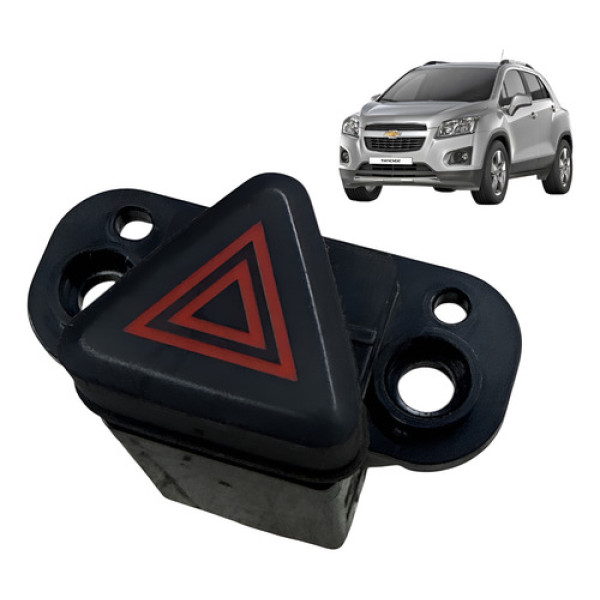 Botão Pisca Alerta Tracker 2014 A 2016 Preto
