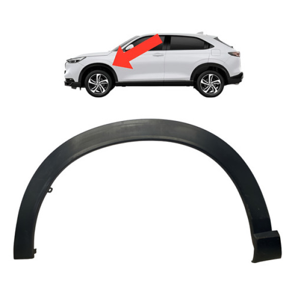 Acabamento Moldura Pára-lama Esquerda Honda Hr-v 2022 Acima Preto