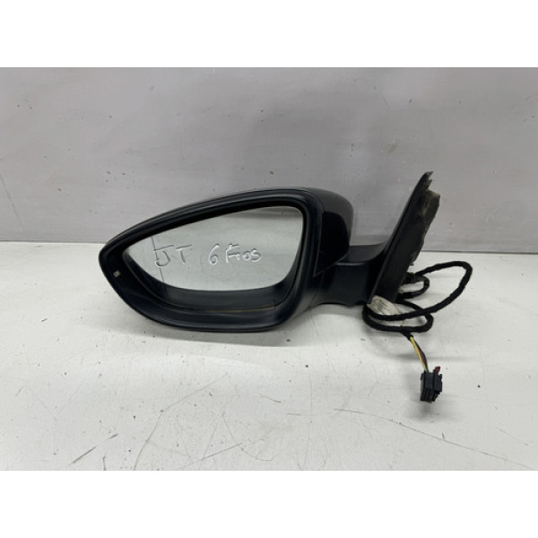 Retrovisor Esquerdo Vw Jetta 12/17 Retratil Luz Cortesia