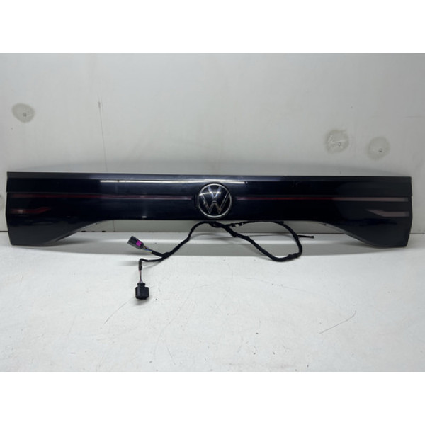 Lanterna Moldura Tampa Traseira Vw T-cross Direito/passageiro Preto