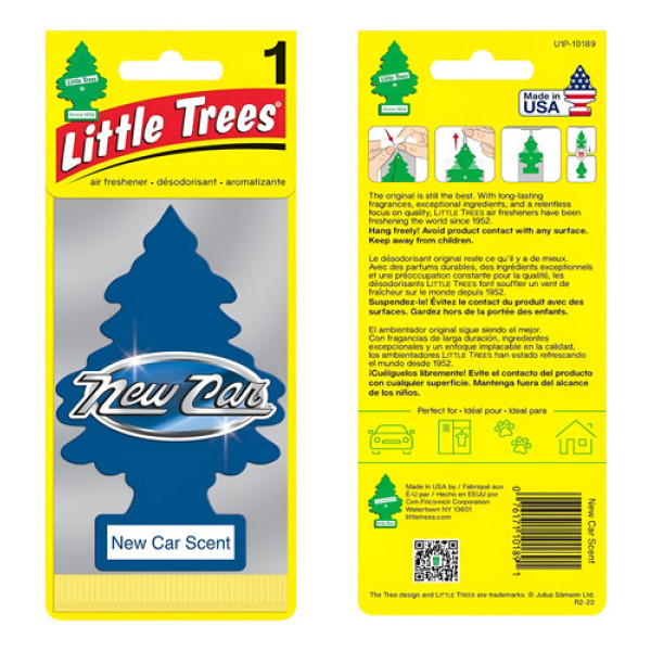Aromatizante Little Trees New Frescor Duradouro Carro New Car Scent Fresco