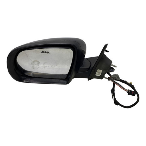 Retrovisor Esquerdo Jeep Compass 2017 Em Diante 8 Fios 