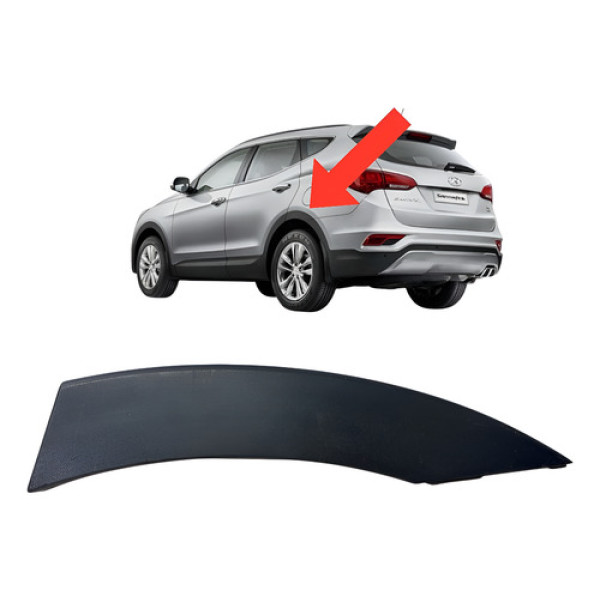 Moldura Lateral Traseira Esquerda Hyundai Santa Fe 2014 A 20