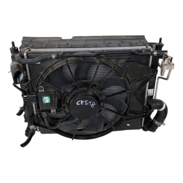 Kit Radiador Hyundai Hb20 New Creta Tgdi (sem Defletor) Preto