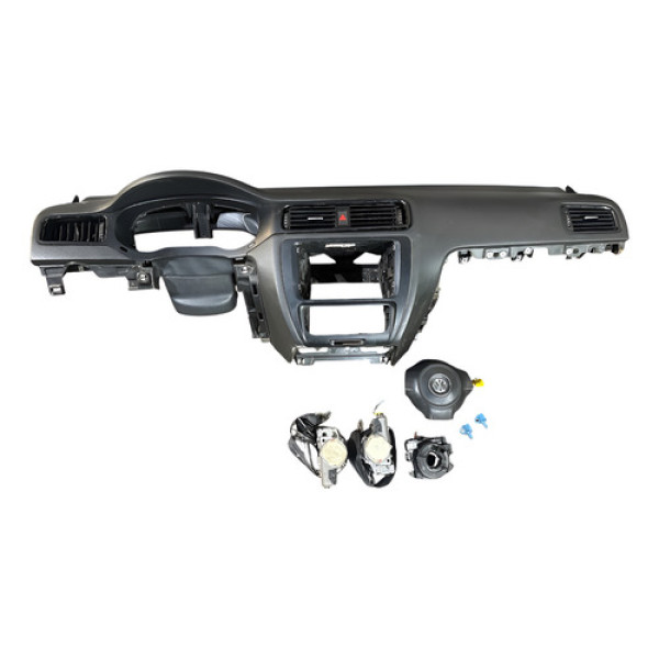 Kit Air Bag Vw Jetta 2012 A 2017 Volante Sem Comando Som  Cinza