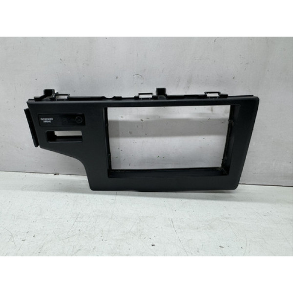 Moldura Aparelho Som Honda Fit 2015 A 2021 Preto