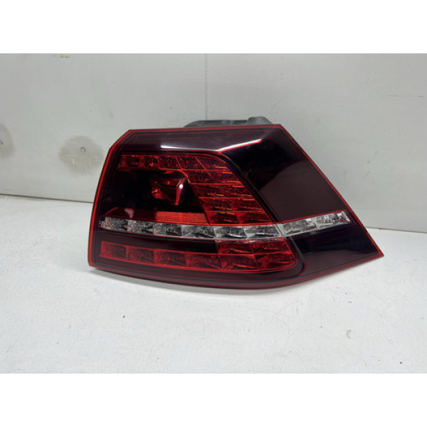 Lanterna Traseira Direita Led Vw Golf 2014 Direito/passageiro Vermelho