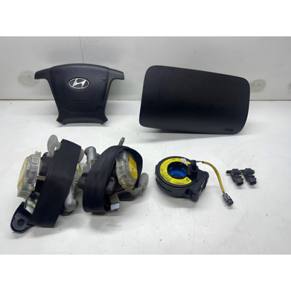 Kit Air Bag Hyundai Santa Fe 2010 A 2013 Preto