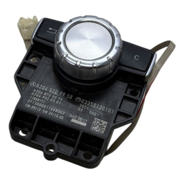 Botão Comando Mídia Idrive Mercedes C180 2011 A 2014 A204870 Preto