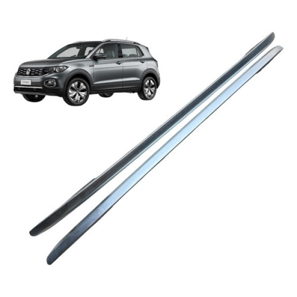 Rack Teto Vw T-cross Highline Original   Prateado